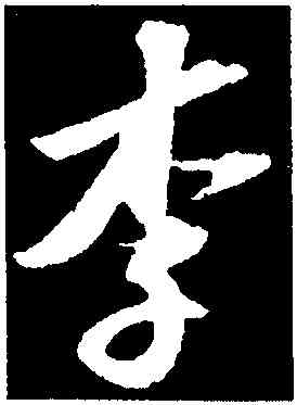 李,蘇軾,書法字典